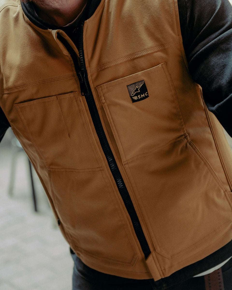 BSMC x Alpinestars TechAir 3 Canvas Airbag Motorcycle Vest - Tan