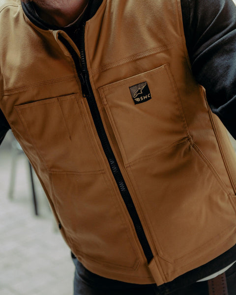 BSMC x Alpinestars TechAir 3 Canvas Airbag Motorcycle Vest - Tan