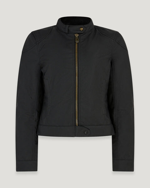 Belstaff Bamburgh Women's Motorcycle Jacket Black studio image