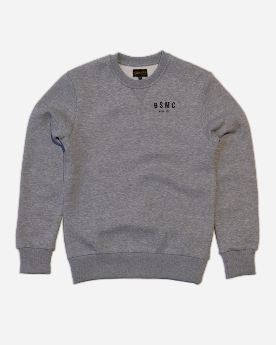 Bike Shed ESTD Sweatshirt Grey MKII Studio Image Front