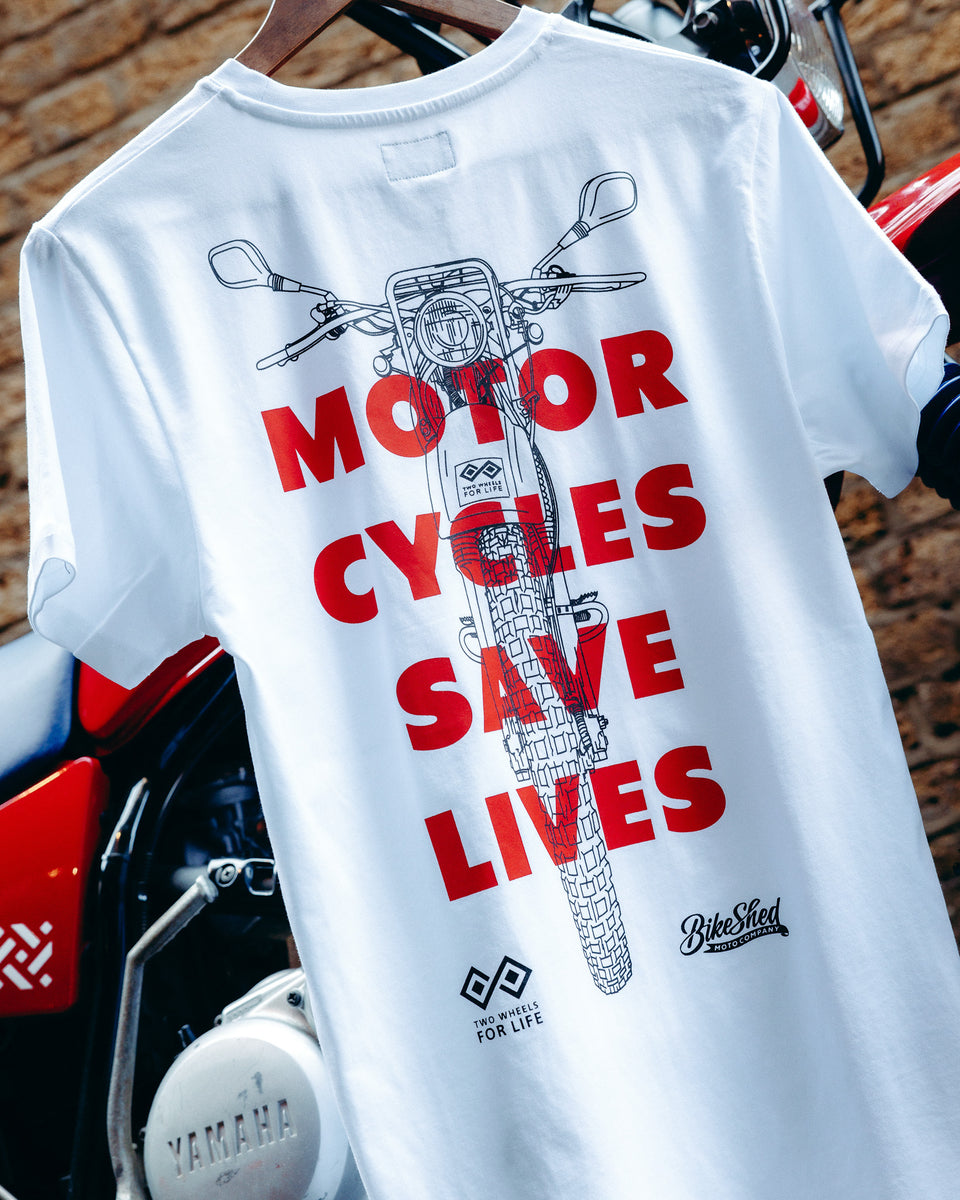 BSMC x Two Wheels For Life T-Shirt - White