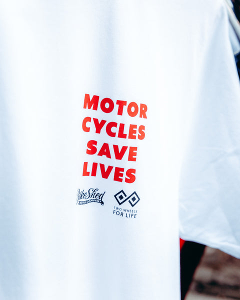 BSMC x Two Wheels For Life T-Shirt - White