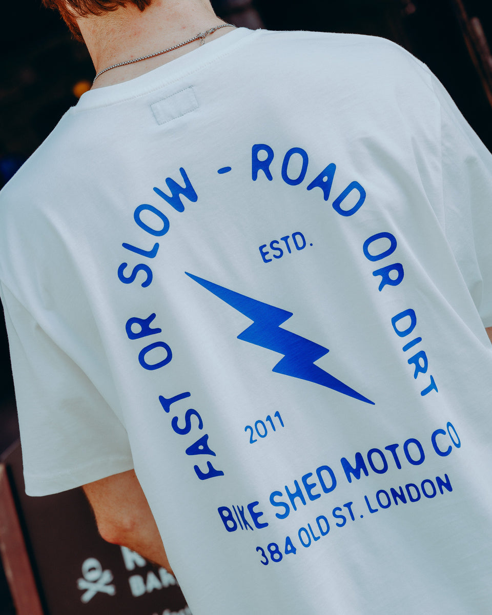 BSMC London Lightning T-Shirt - White/Blue