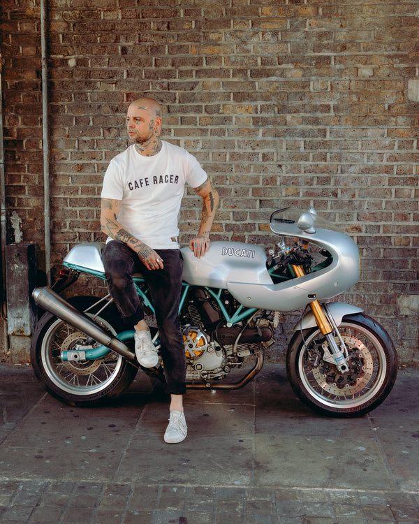 BSMC Cafe Racer T-Shirt - White
