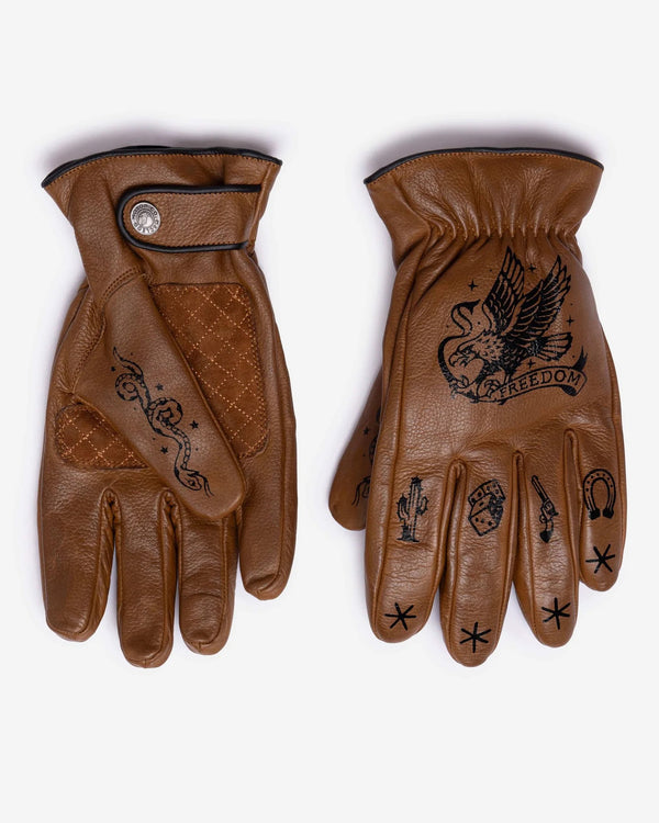 Macleod Outlaw Leather Gloves - Brown