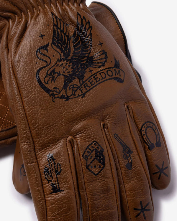 Macleod Outlaw Leather Gloves - Brown