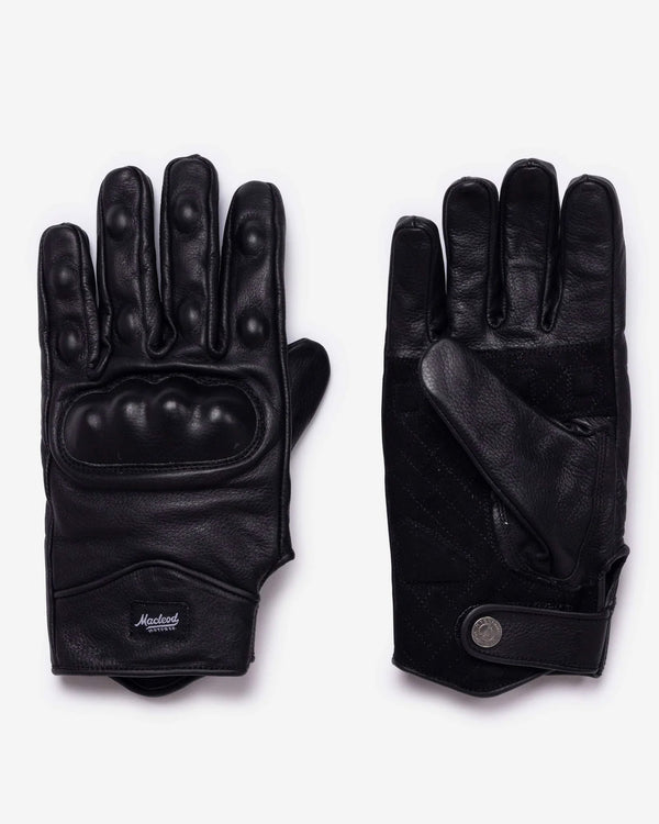 Macleod Rebel Leather Gloves - Black