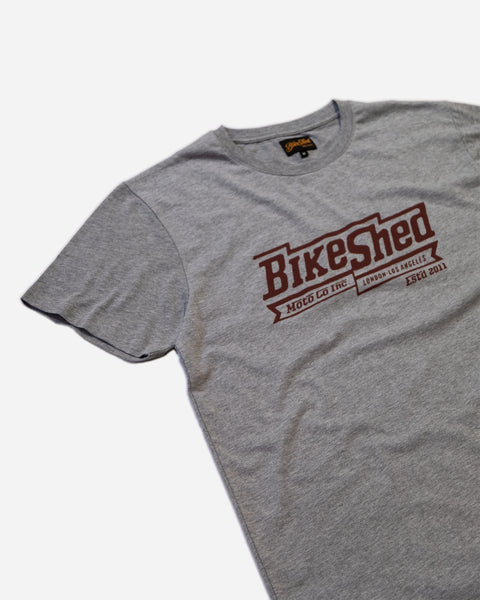 BSMC Steps T-Shirt - Grey studio image side on