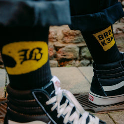 BSMC Retail Accessories BSMC BROK3N Socks - Black/Yellow