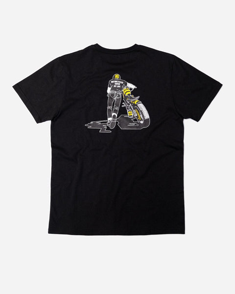 BSMC BROK3N Motorcycle Graphic T-Shirt - Black