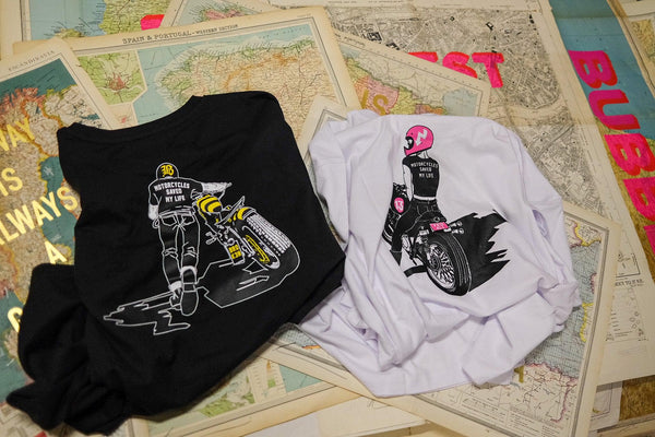 BSMC FKU4ALL Motorcycle T-Shirt - White