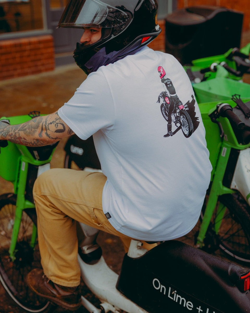 BSMC FKU4ALL Motorcycle T-Shirt - White