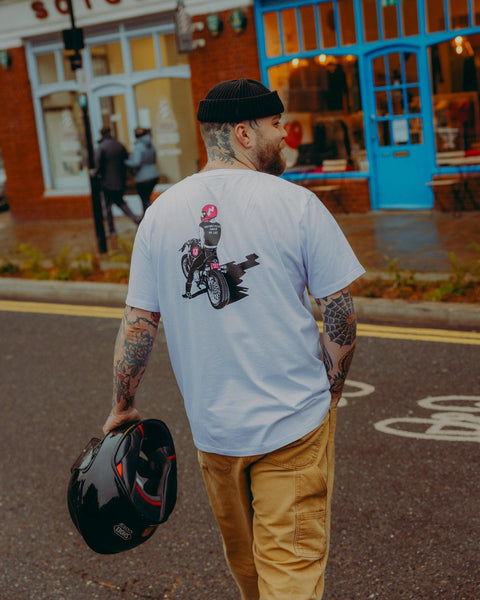 BSMC FKU4ALL Motorcycle T-Shirt - White