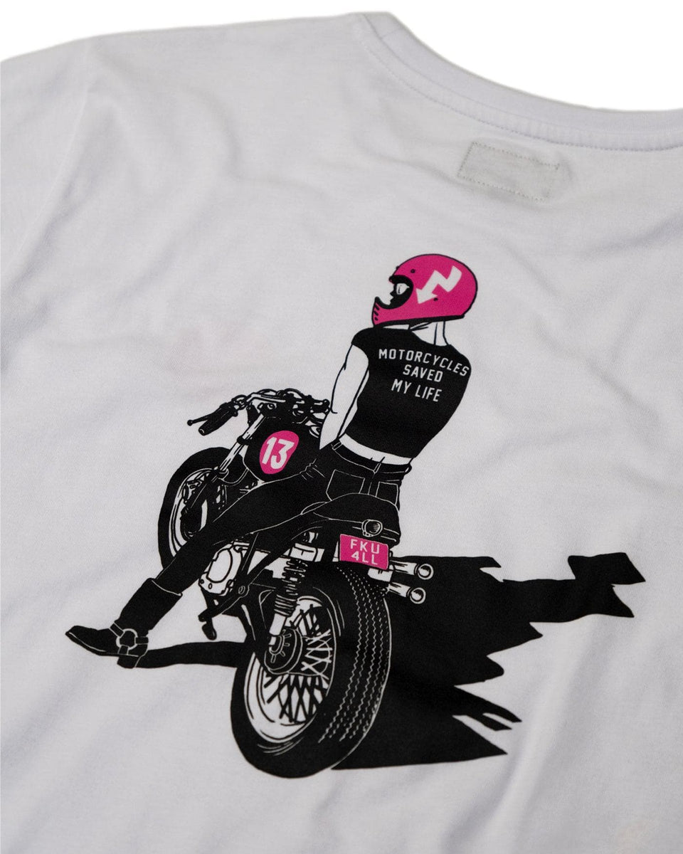 BSMC FKU4ALL Motorcycle T-Shirt - White