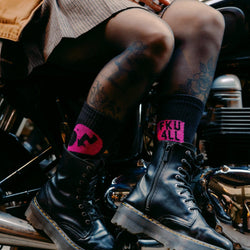 BSMC Retail Accessories BSMC FKU4LL Socks - Black/Pink