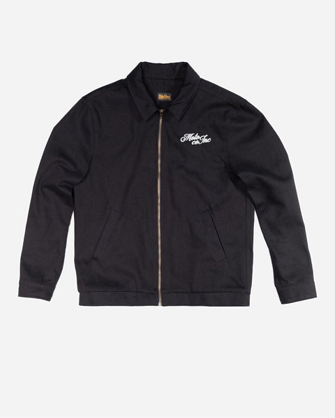  BSMC Shoreditch Logo Motorcycle Twill Jacket - Black