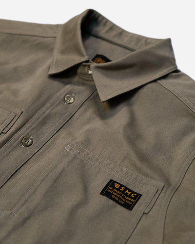 BSMC Twill Utility Shirt - Light Khaki