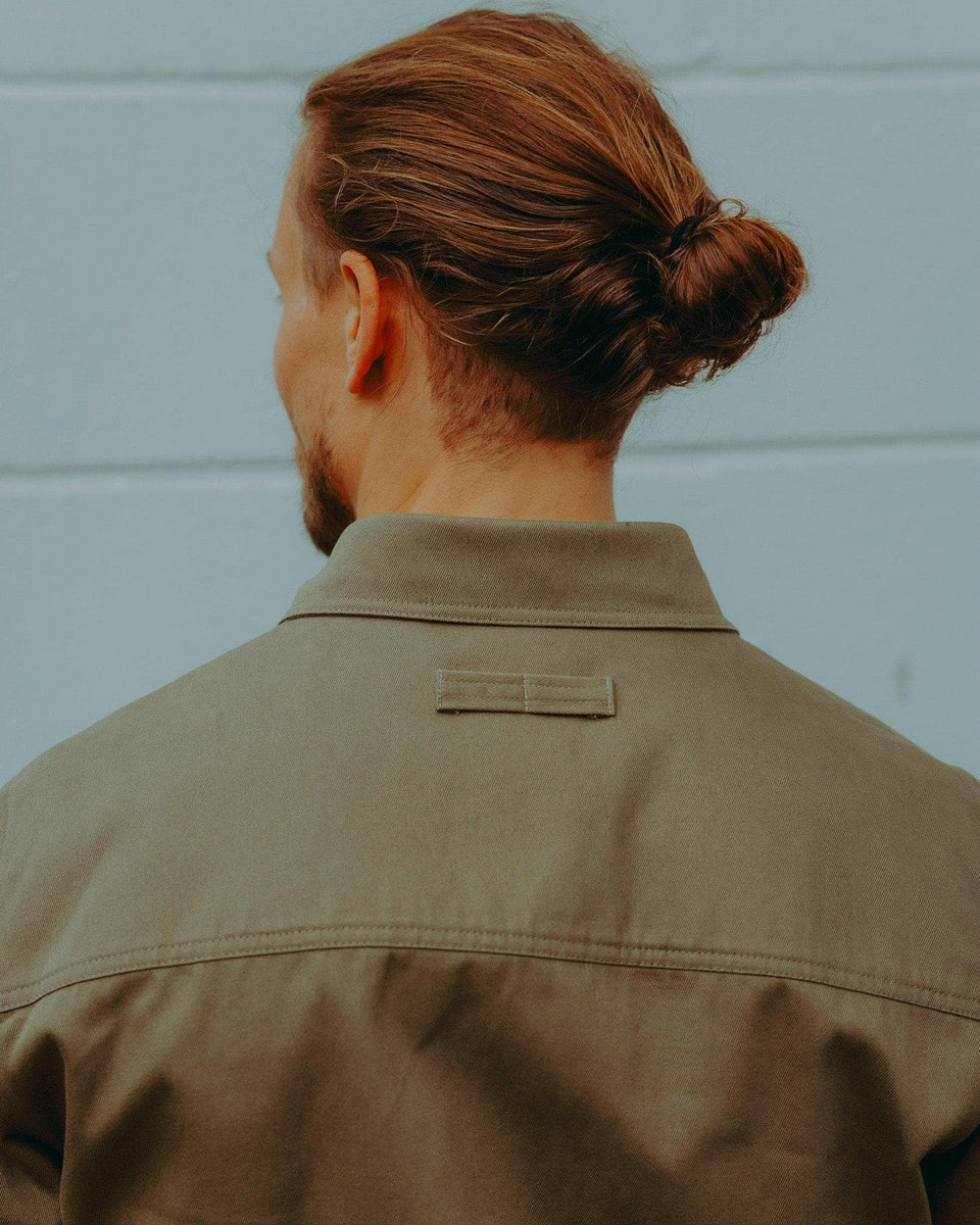 Twill Motorcycle Utility Shirt - Light Khaki