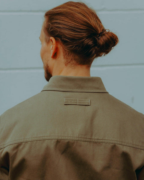 Twill Motorcycle Utility Shirt - Light Khaki