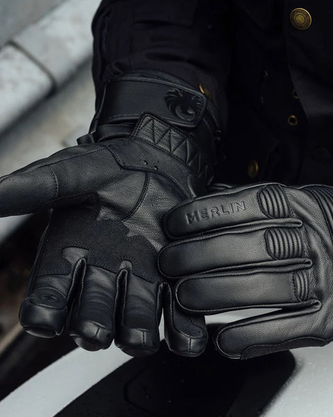 Merlin Minworth II D3O Heated Glove - Black worn by model showing details