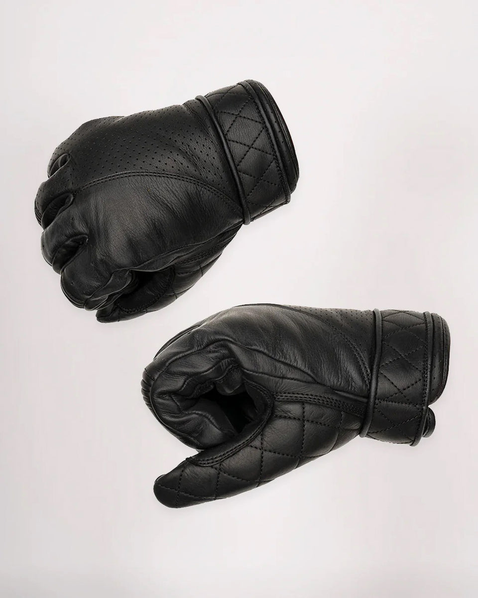 Goldtop Short Bobber Gloves - Black