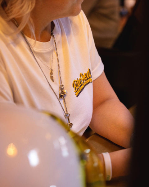 BSMC Motorcycle Mural Graphic T Shirt - White