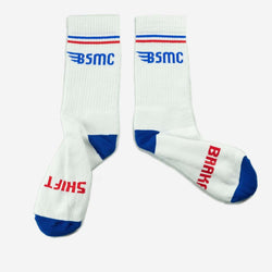 BSMC Retail Accessories BSMC MX Socks - WHT/RED/BLUE