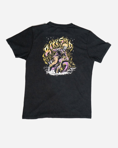BSMC Speed Demon Graphic Motorcycle T-Shirt - Washed Black