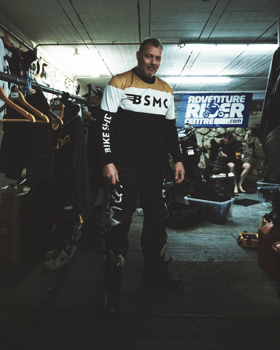 BSMC Wing Race Long Sleeve Motorcycle Jersey - Gold