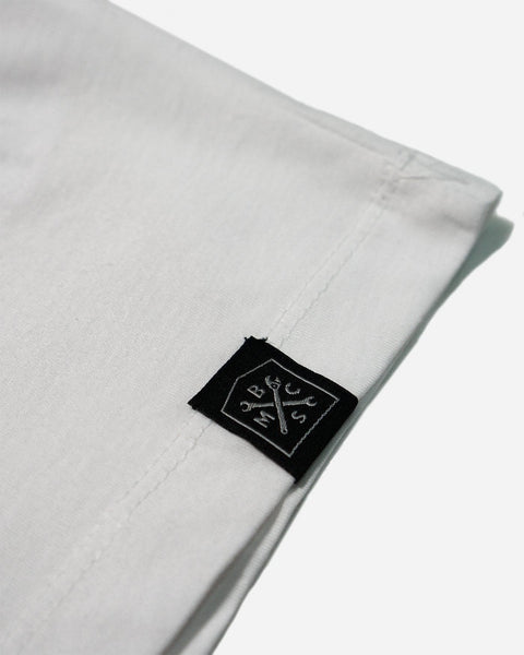 BSMC Women's '77 Motorcycle T Shirt - White/Red