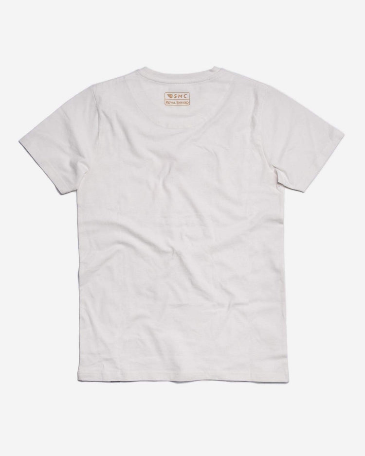 BSMC Retail Collaborations BSMC x Royal Enfield Aspect T Shirt - White/Gold