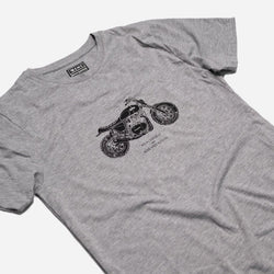 BSMC Retail Collaborations BSMC x Royal Enfield Inverse T Shirt - Grey/Black